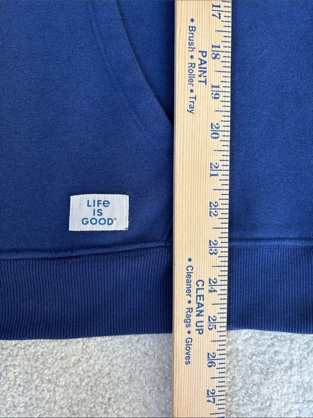 Rare Life Is Good Mickey Mouse Hoodie‎ Sweatshirt Navy Blue Women’s Medium NEW